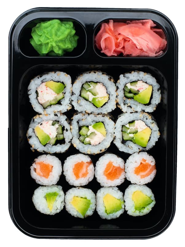 Sushitime California Salamon Avocado Sushi Selection