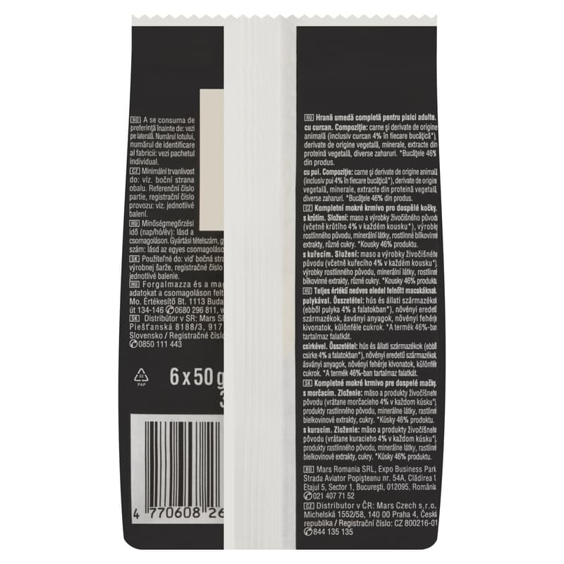 Sheba Fresh & Fine felnőtt macskák számára csirkével és pulykával (6 x 50 g)