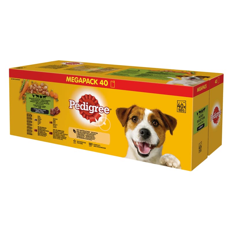 Pedigree Beef-Poultry-Lamb in Aluminium Packet (40 x 100 g)