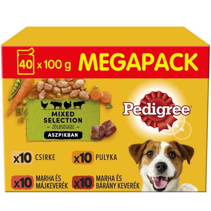 Pedigree Beef-Poultry-Lamb in Aluminium Packet (40 x 100 g)