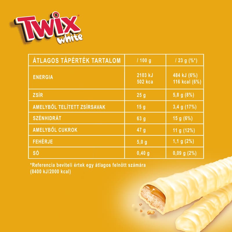 TWIX white chocolate