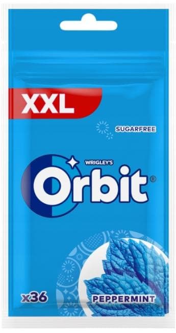 Orbit Peppermint Mentaízű cukormentes rágógumi édesítőszerrel