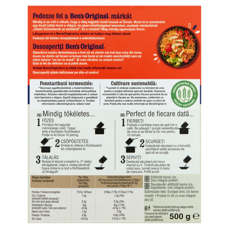 Ben's Original Brown Rice in Cooking Bag