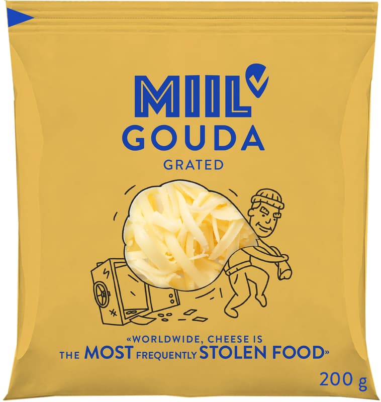 Miil Reszelt gouda, zsíros félkemény sajt