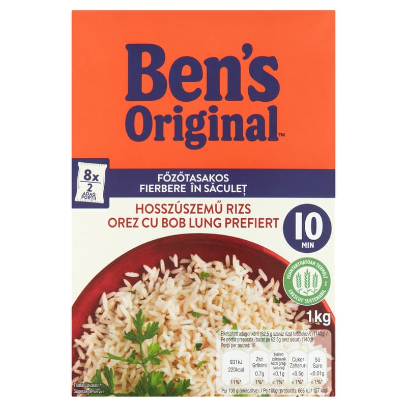 Ben's Original Long Grain Rice in Cooking Bag
