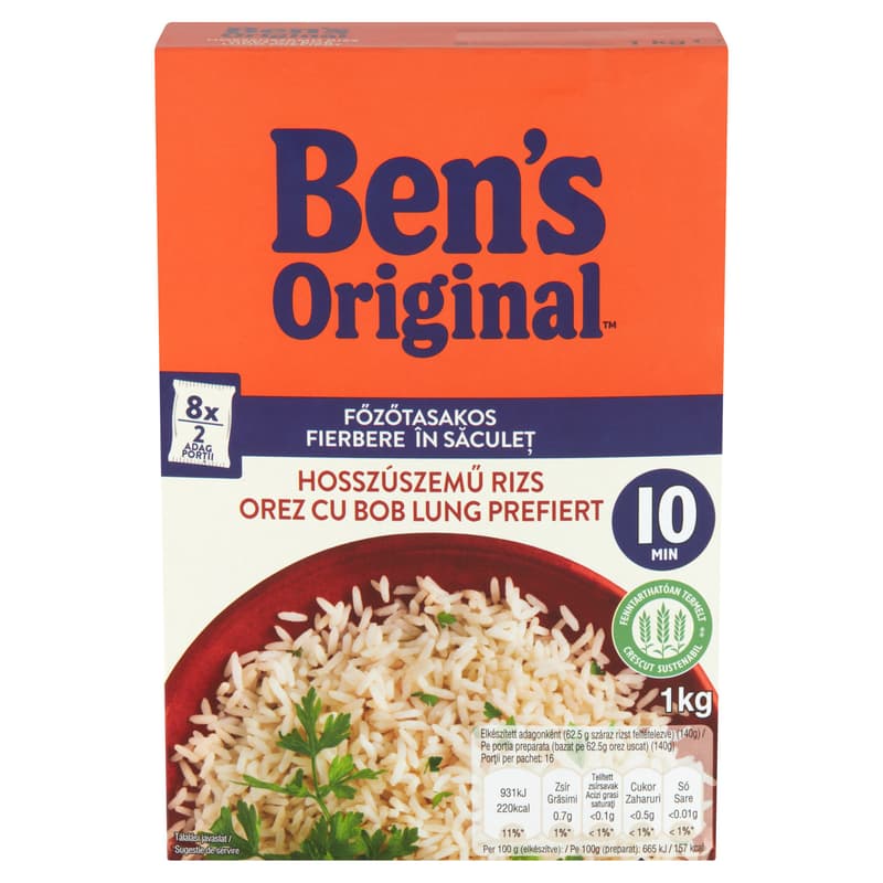 Ben's Original Long Grain Rice in Cooking Bag