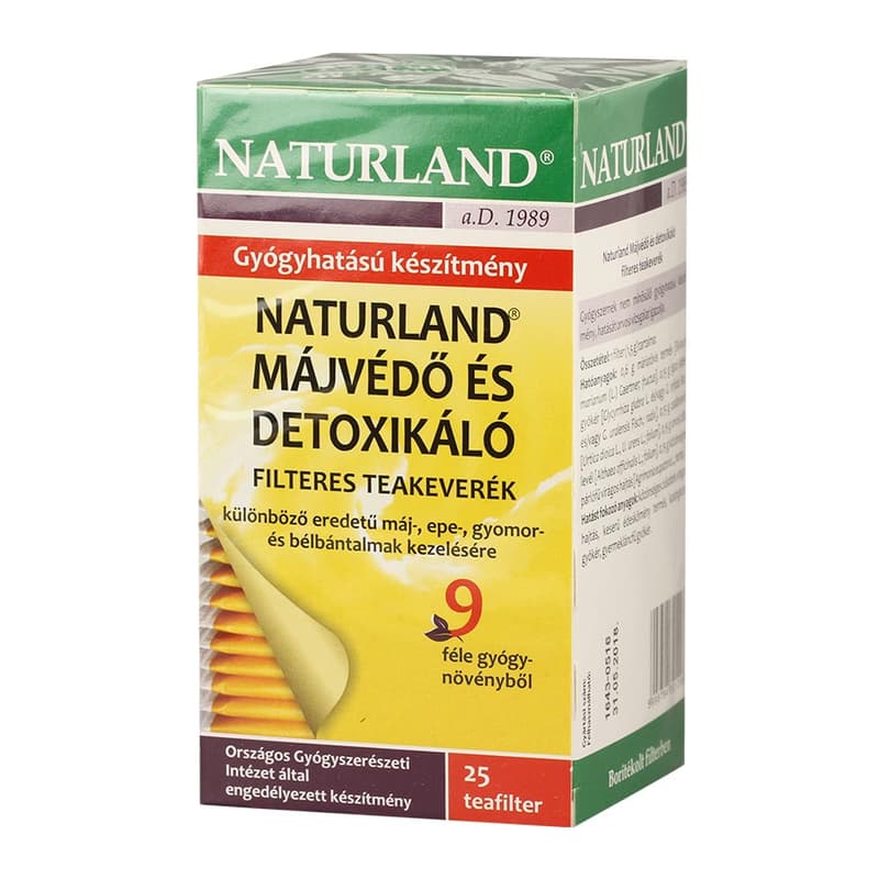 NATURLAND liver protecting, detoxifying filter tea 25x