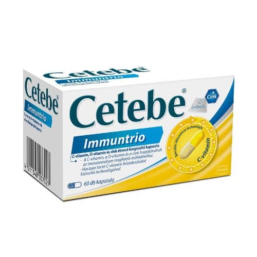 Cetebe vitamin C+ zinc+ vitamin D capsules 60x