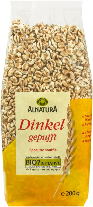Alnatura BIO Puffasztott tönkölybúza mézzel