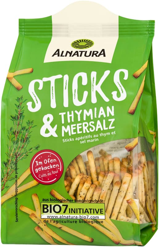 Alnatura BIO Tönkölyrudacskák tengeri sóval és kakukkfűvel