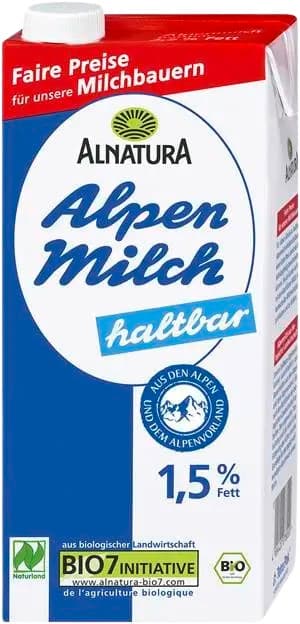 Alnatura BIO Alpesi UHT tej 1,5%