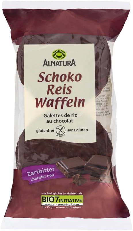 Alnatura BIO Plain chocolate rice cakes
