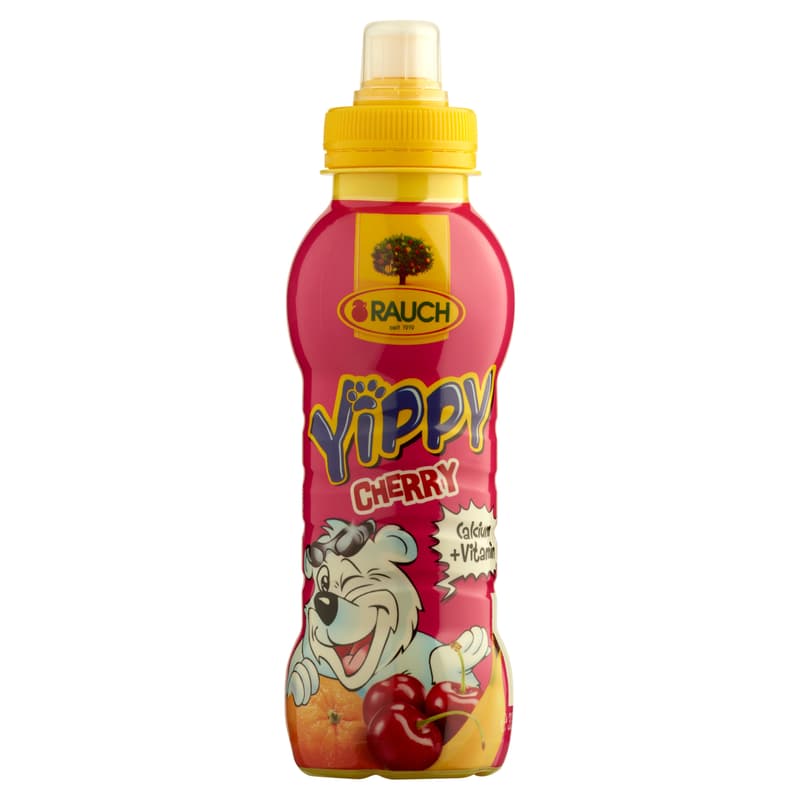 Rauch Yippy Cherry vegyes gyümölcsital 5 vitaminnal és kalciummal