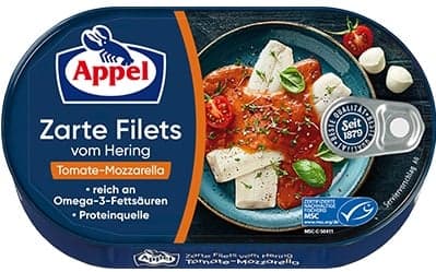 Appel Herring Fillet in Tomato and Mozzarella Sauce