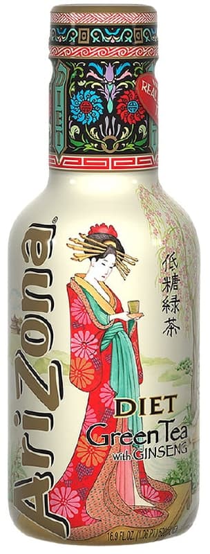 AriZona ZERO green tea (sugar free)
