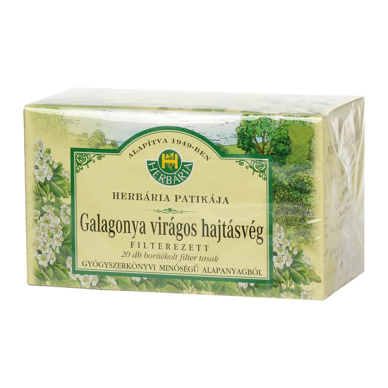 HERBÁRIA filtered covered hawthorn tea 20x1g