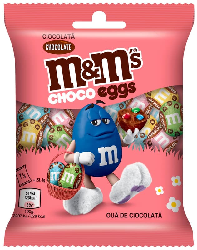 M&M's Földimogyorós Tojás földimogyorós drazsé tejcsokoládéban, cukorbevonattal