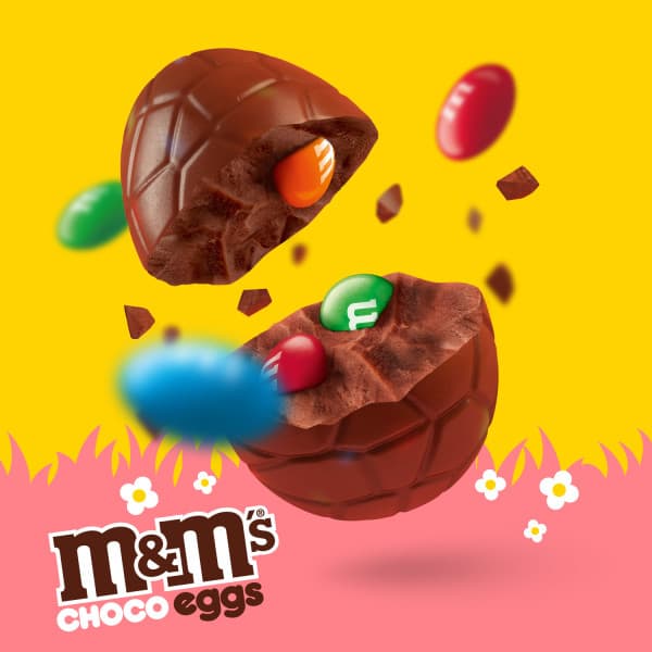 M&M's Földimogyorós Tojás földimogyorós drazsé tejcsokoládéban, cukorbevonattal