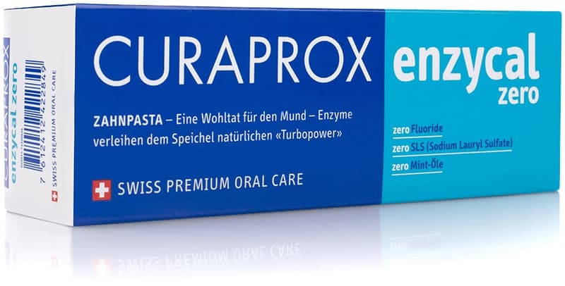 Curaprox Enzycal Zero, enzyme toothpaste, fluoride-free