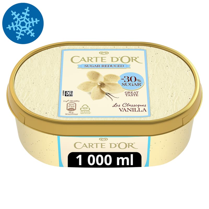 CARTE D'OR Csökkentett cukortartalmú Vanília