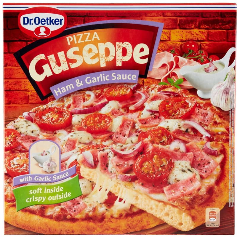 Dr. Oetker Guseppe Pizza Ham & Garlic Sauce