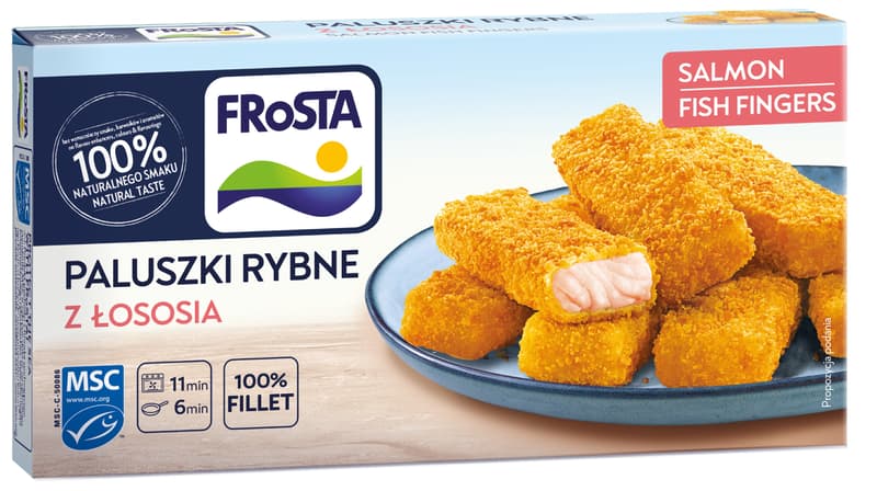 FRoSTA Lazacfilé rudak, panírozott