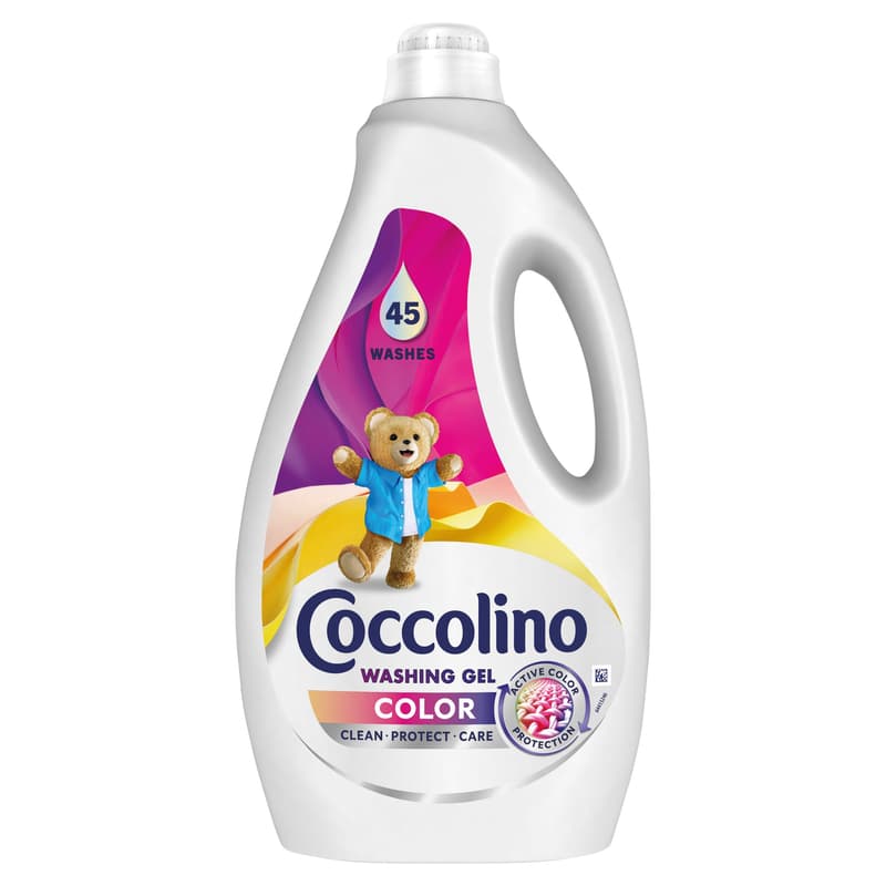 Coccolino Color mosószer színes ruhákhoz, 45 mosás, 1. 8 l