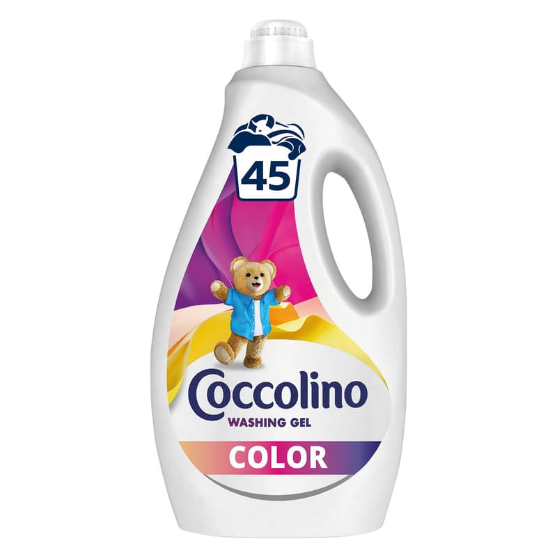 Coccolino Color mosószer színes ruhákhoz, 45 mosás, 1. 8 l
