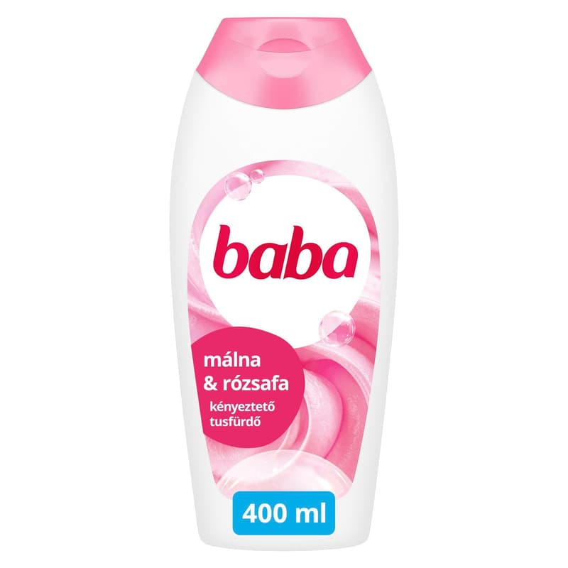 Baba Málna és rózsafa illatú tusfürdő, 400 ml