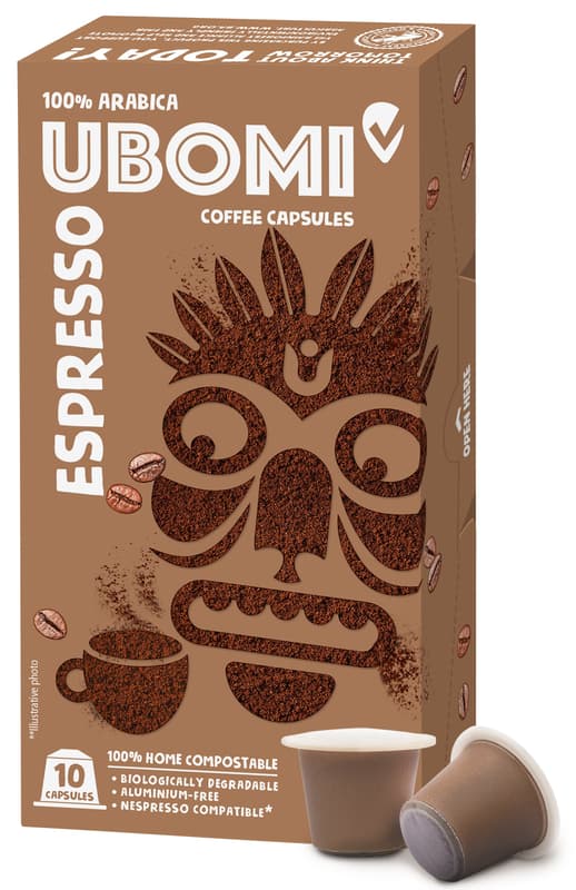 UBOMI Espresso Nespresso compatible compostable coffe capsule