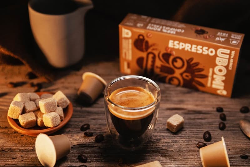 UBOMI Espresso Nespresso compatible compostable coffe capsule