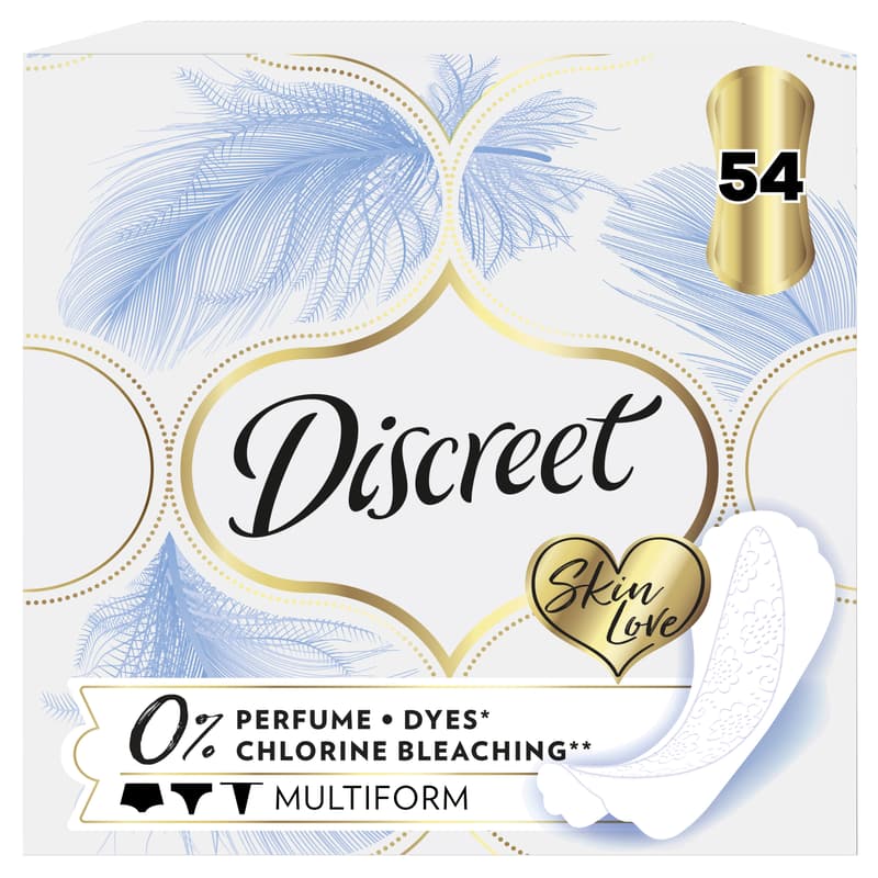 Discreet Breathable Multiform 0% Skin Love Pantyliners