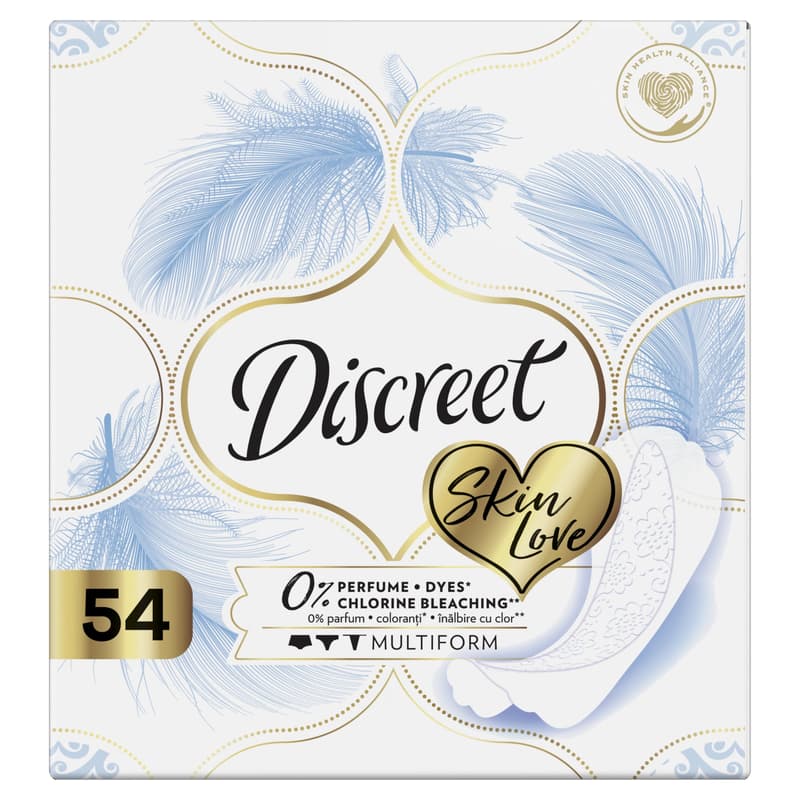 Discreet Breathable Multiform 0% Skin Love Pantyliners