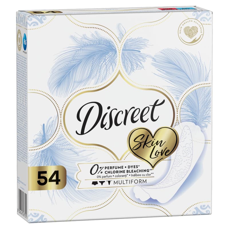 Discreet Breathable Multiform 0% Skin Love Pantyliners