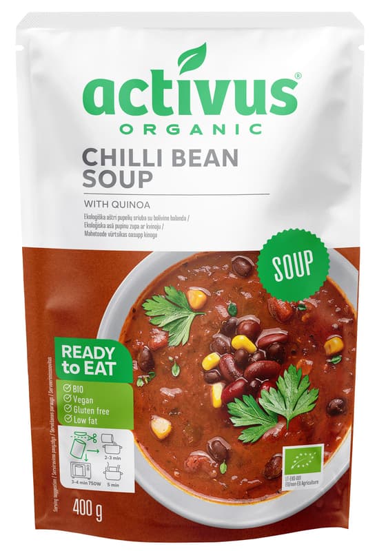 Activus BIO Vegán chilis bableves quinoaval