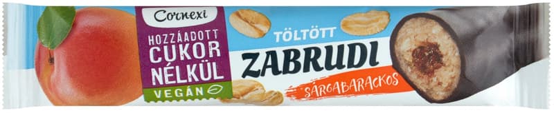 Cornexi Zabrudi Apricot filled Zabrudi with cocoa coating, sweetener