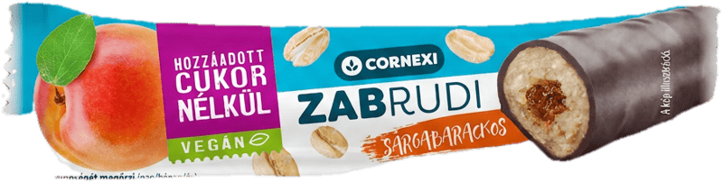Cornexi Zabrudi Apricot filled Zabrudi with cocoa coating, sweetener