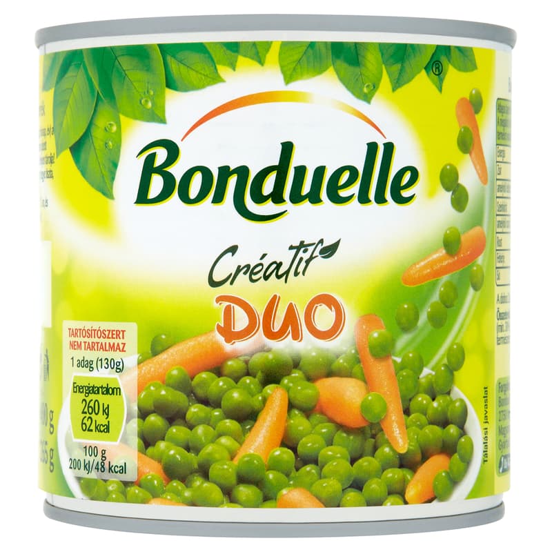 Bonduelle Créatif Duo zöldborsó-bébirépa keverék (400 g)