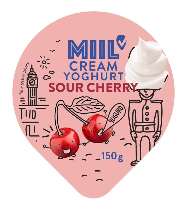Miil Cream Sour Cherry Yoghurt