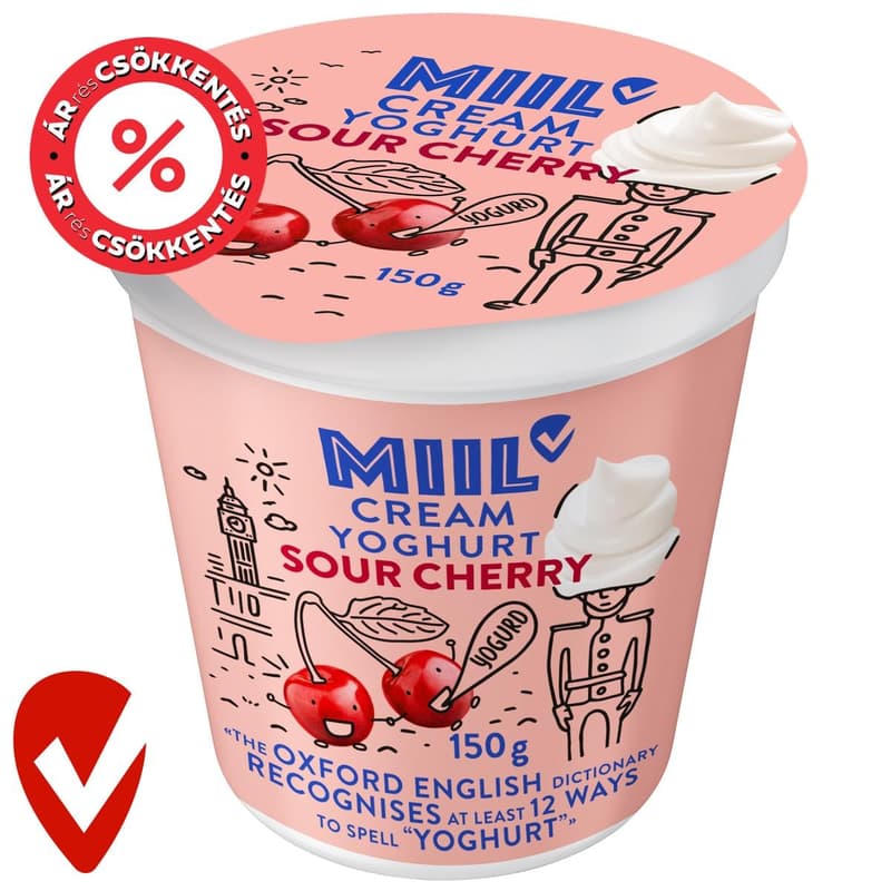 Miil Cream Sour Cherry Yoghurt