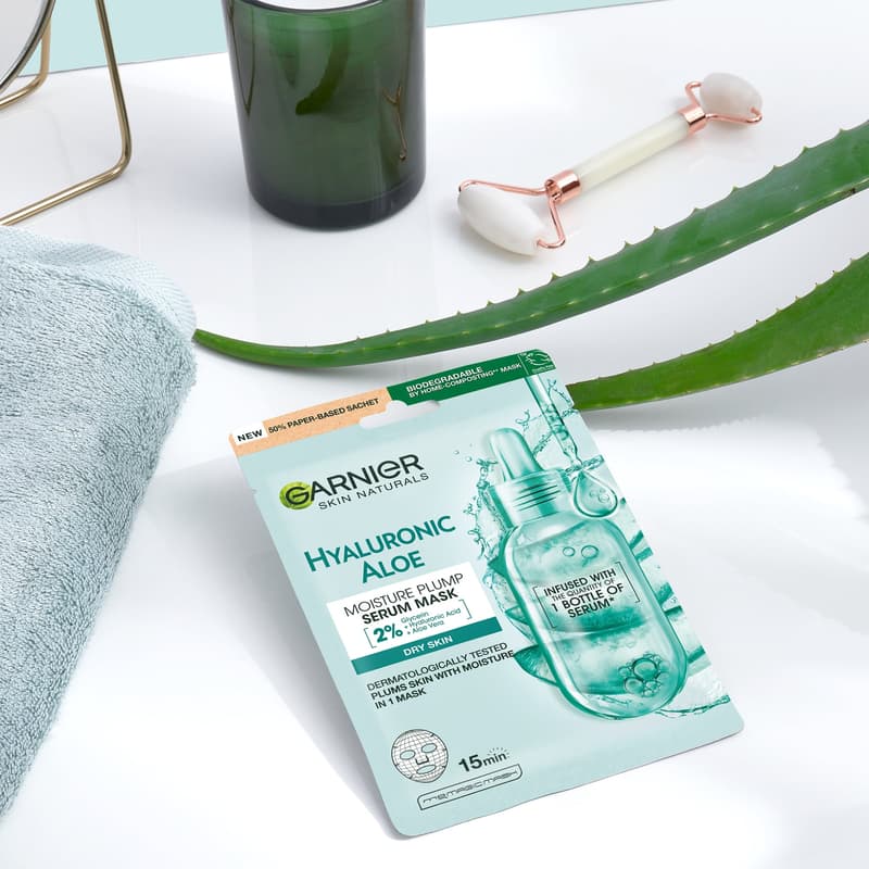 GARNIER SKIN NATURALS TISSUE MASK HYALURONIC ALOE