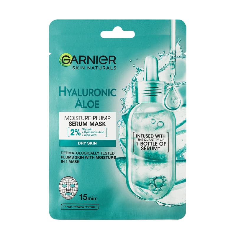 Garnier Skin Naturals Hyaluronic Aloe textil maszk
