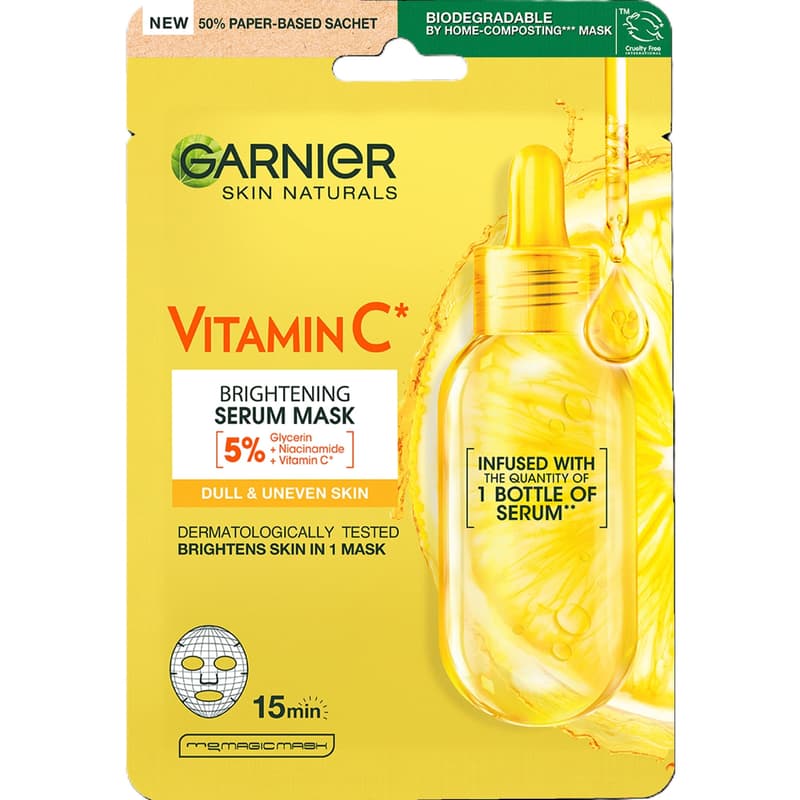 GARNIER SKIN NATURALS TISSUE MASK VITAMIN C
