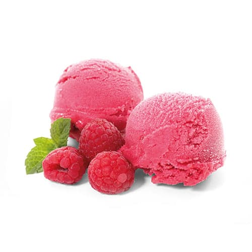 Raspberry sorbet ice cream