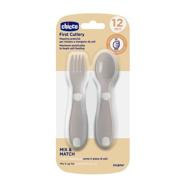 Chicco First Cutlery 12M+ neutral