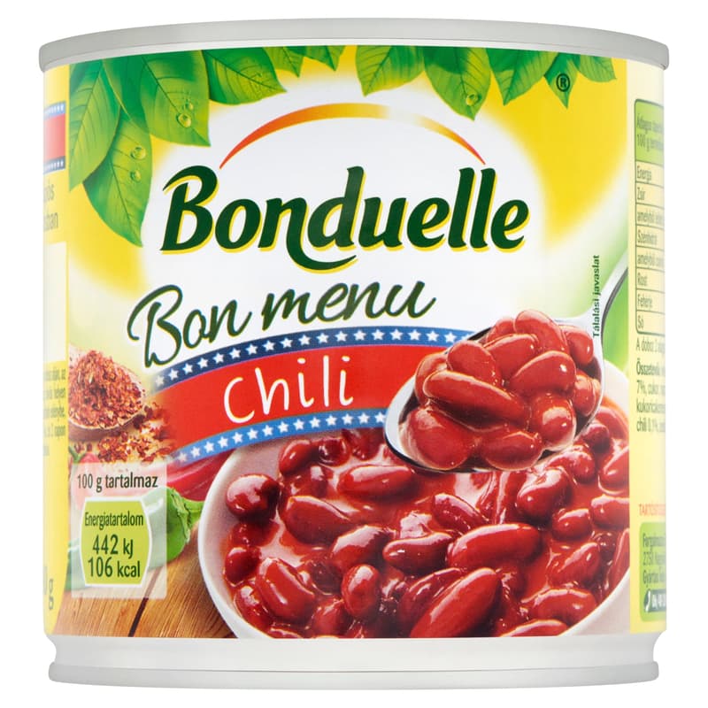 Bonduelle Bon Menu Chili vörösbab csípős mexikói mártásban (430 g)