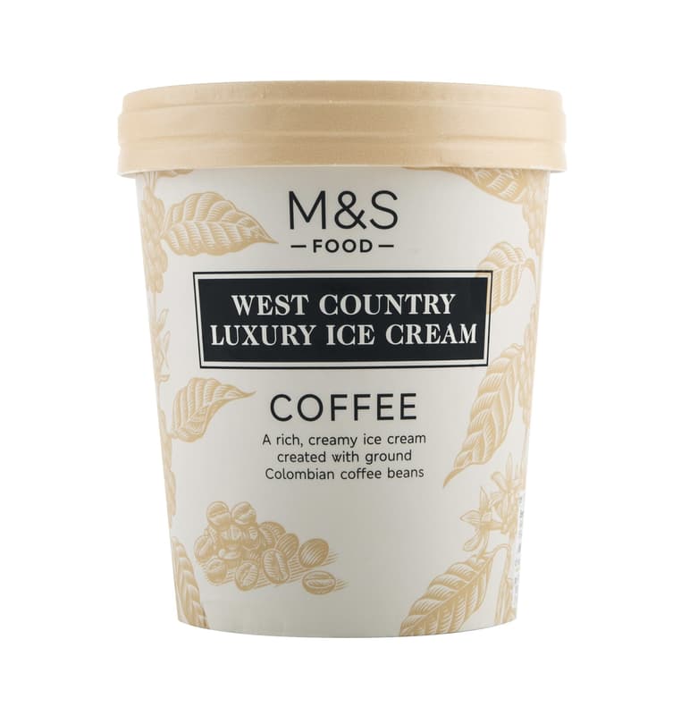 Marks and Spencer cream ice cream coffe flavoring