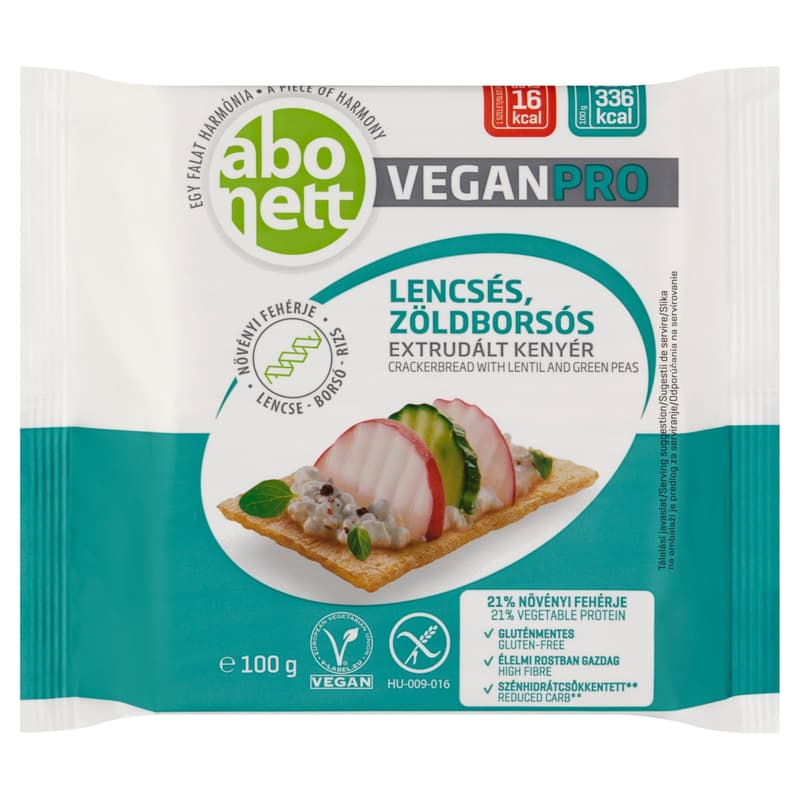 Abonett VeganPro Gluten-free Crackerbread with Lentils and Peas