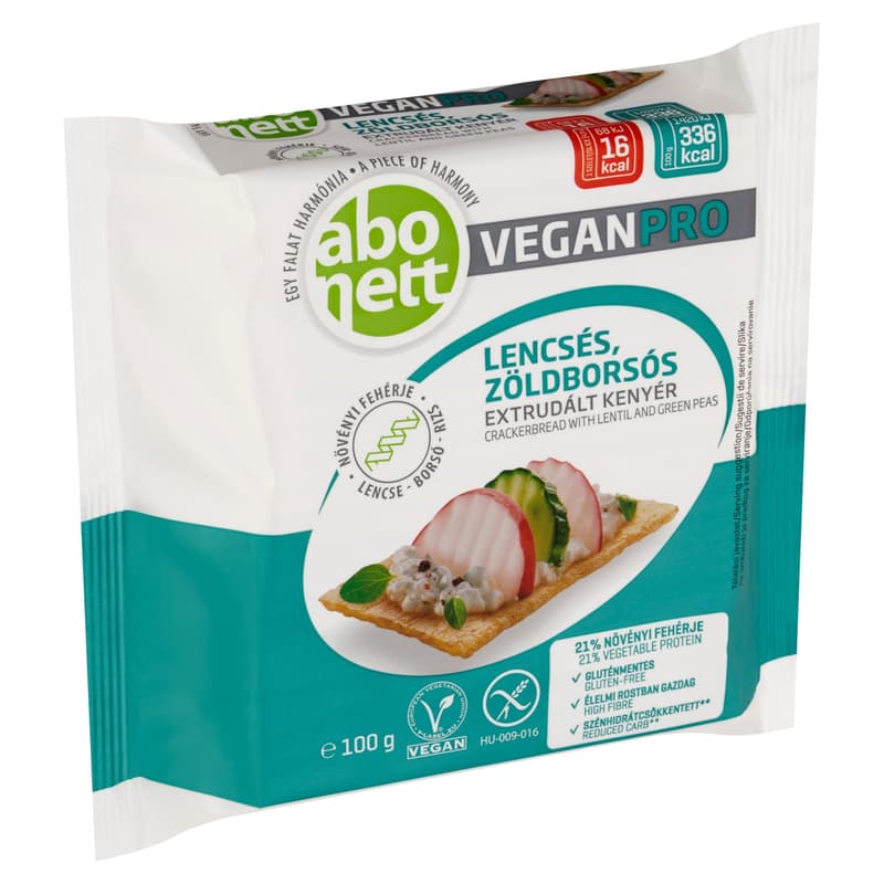 Abonett VeganPro Gluten-free Crackerbread with Lentils and Peas