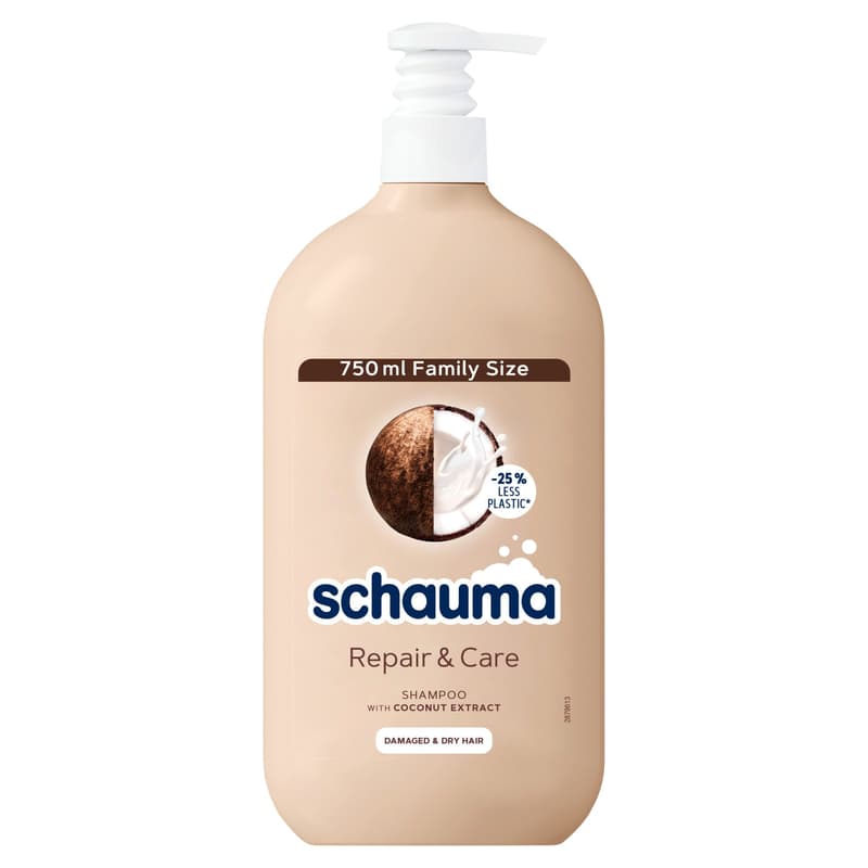 Schauma regenerating & conditioning shampoo for damaged & dry hair with coconut extract